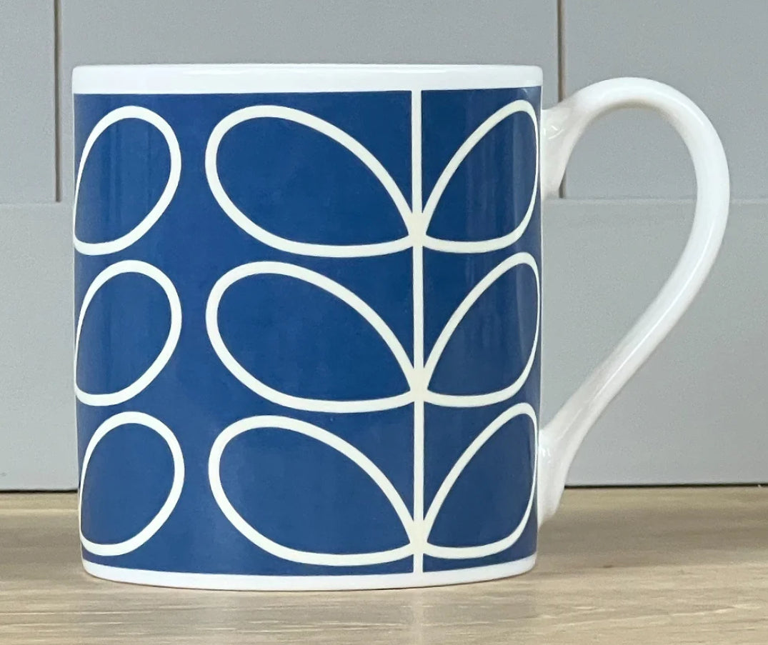 Orla Kiely Linear Stem Periwinkle 350 ml Mug