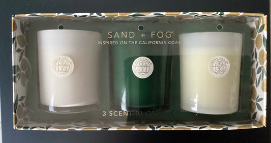 Sand & Fog 3 Scented Candle Collection