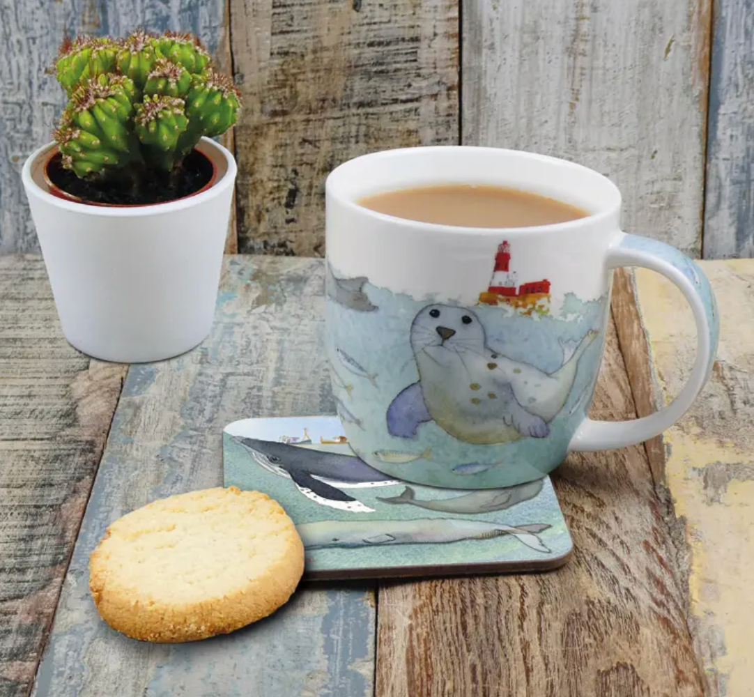 Emma Ball Swimming Seals 350ml Boxed Mug
