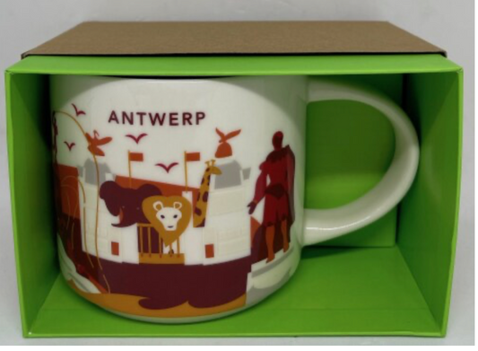 Starbucks You Are Here Antwerp Belgium Mug