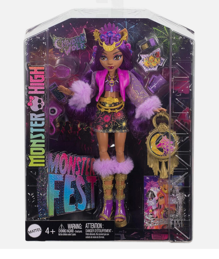 Monster High Fest Doll Clawdeen Wolf Doll Set