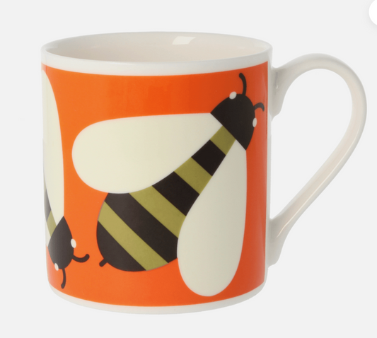 Orla Kiely Busy Bee 350ml Mug Orange