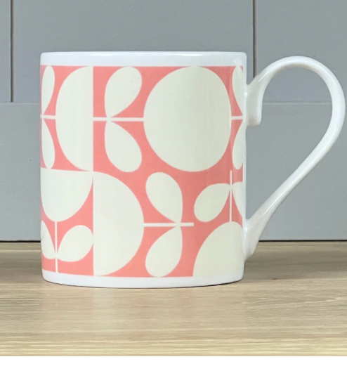 Orla Kiely Patchwork Stem Mug 300ml Pink