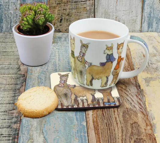 EMMA BALL ALPACAS  and FRIENDS BONE CHINA MUG WITH GIFT BOX