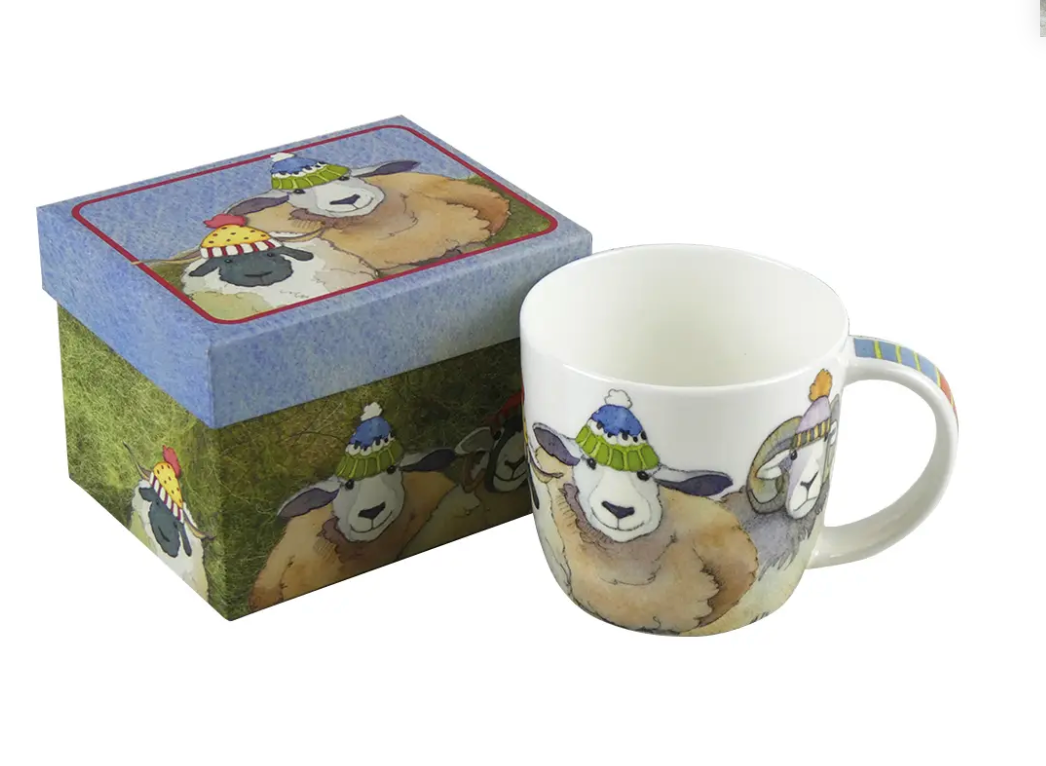 Emma Ball Happy Sheep Bone China Mug In Gift Box