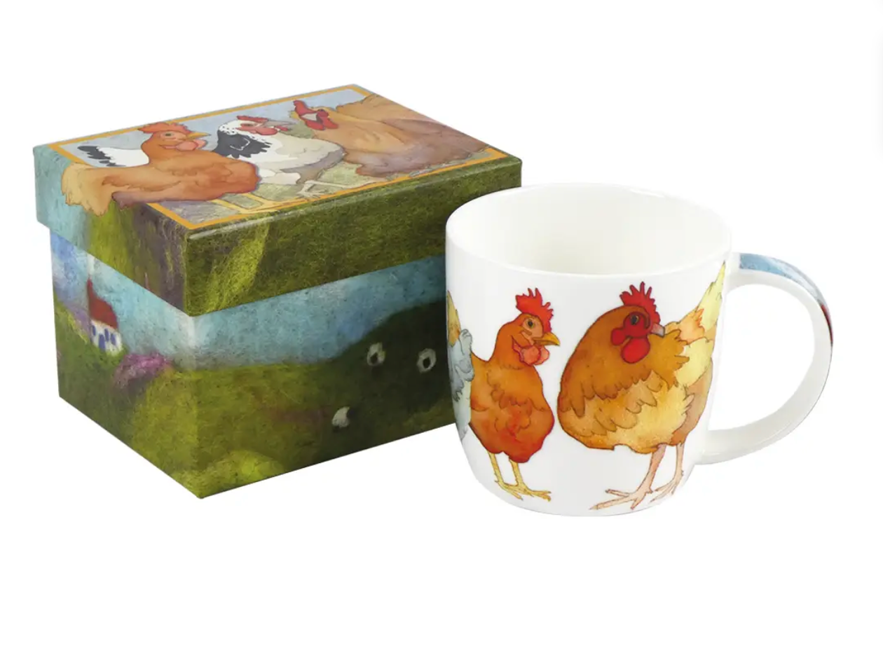 EMMA BALL FELTED CHICKENS BONE CHINA MUG WITH GIFT BOX (Copy)