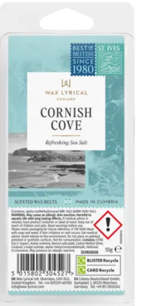 Wax Lyrical Cornish Cove Sea Salt Wax Melts
