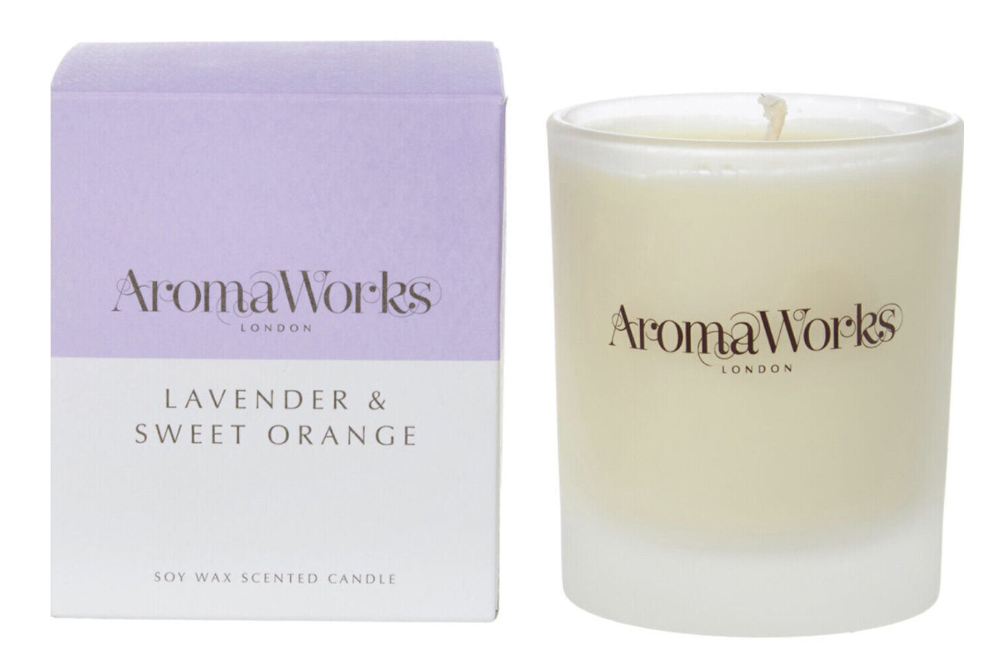 Aromaworks Lavender & Sweet Orange Scented Candle 220g
