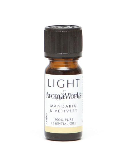 Aromaworks Light Range Mandarin & Vetivert Essential Oil 10ml