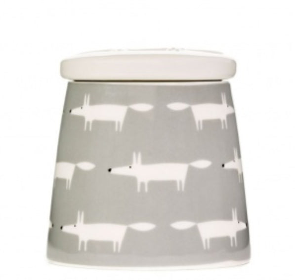 SCION LIVING –Small STORAGE JAR – MR FOX – DOVE GREY MULTI