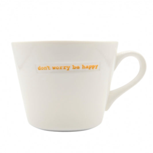 Keith Brymer Jones Don’t Worry Be Happy Medium Bucket Mug 350ml