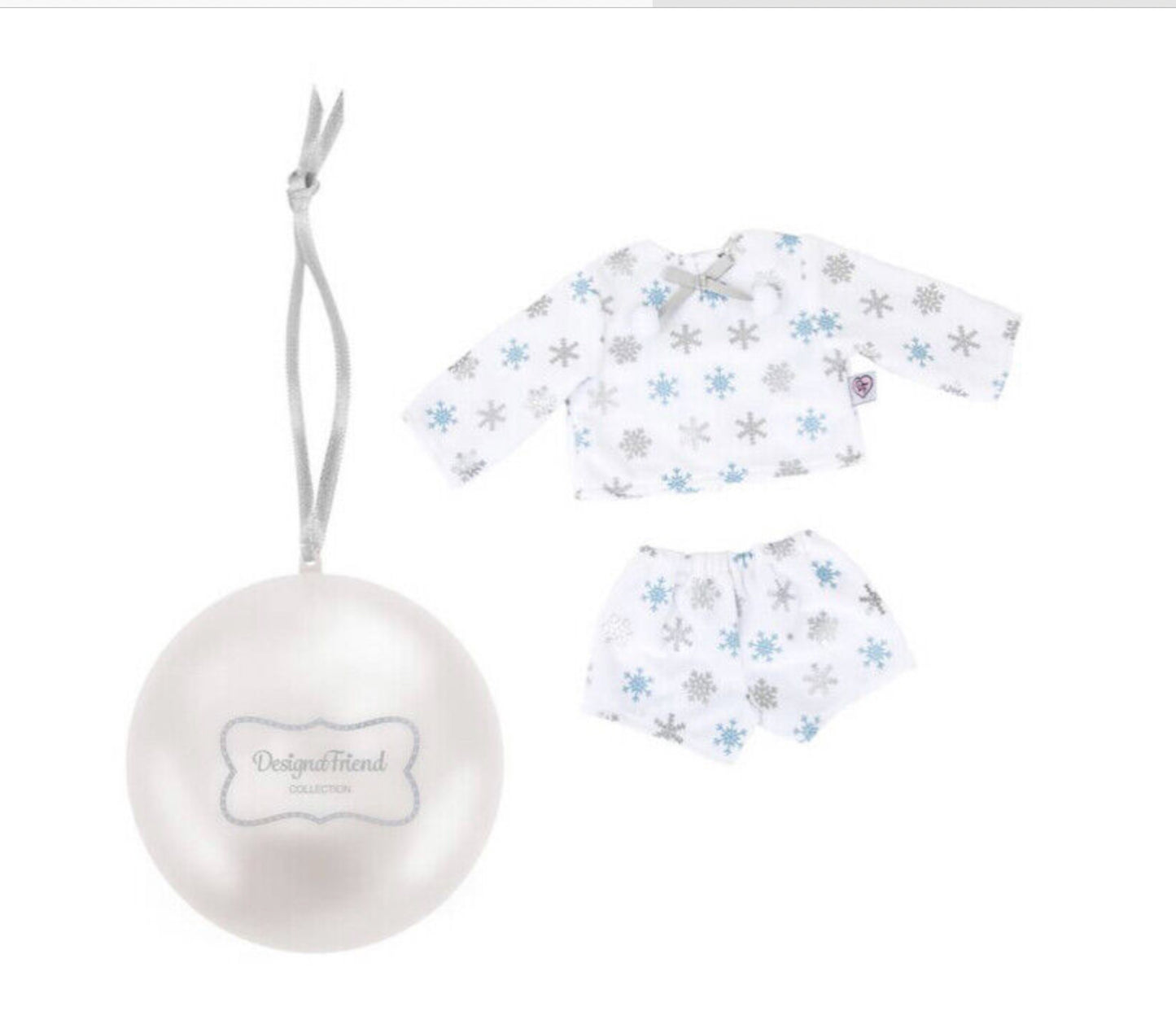 Designafriend Christmas Bauble Outfit - Surprise White Christmas Gift Set