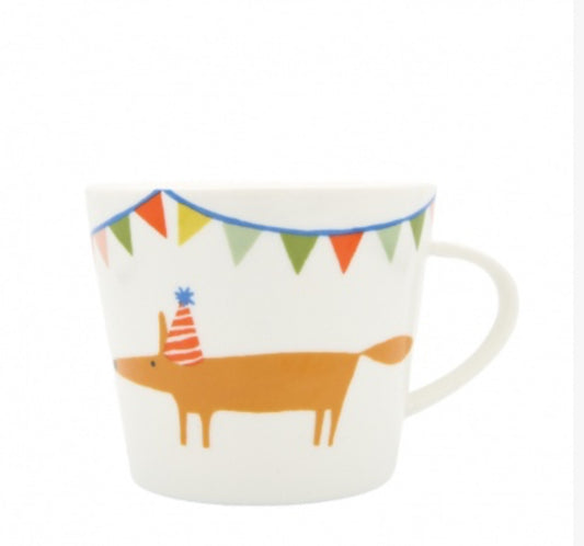 Scion Living Mug Mr Fox - 10th Anniversary Party Hat 350ml Standard Mug