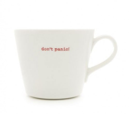 Keith Brymer Jones Don’t Panic Medium Bucket Mug 350ml