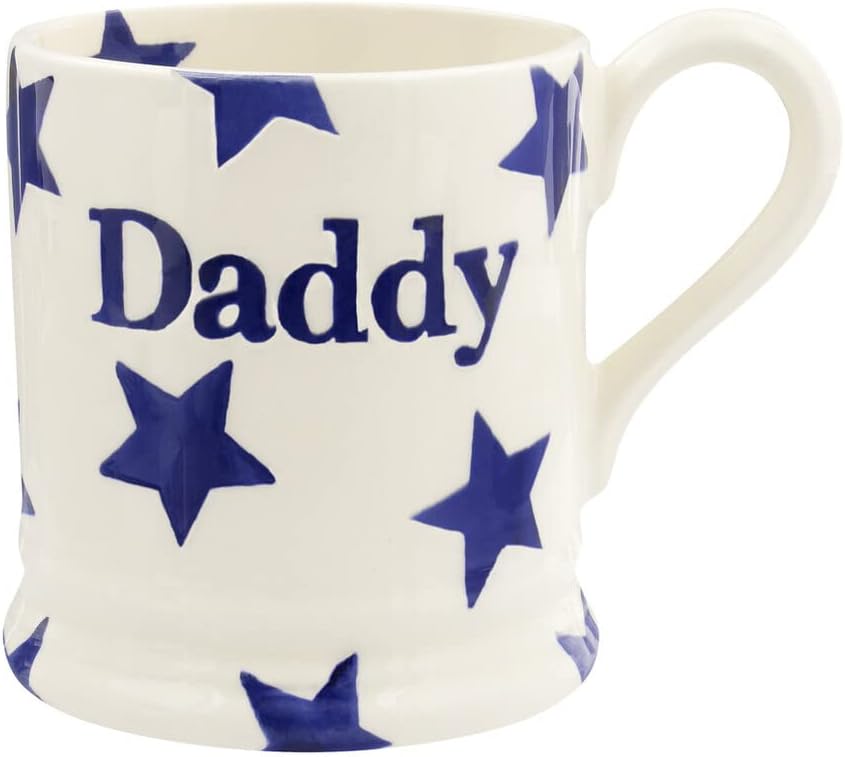 Emma Bridgewater Blue Star Daddy 1/2 Pint Mug