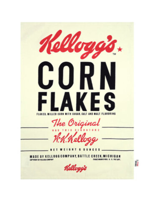 Vintage Kelloggs Tea Towel - Cornflakes