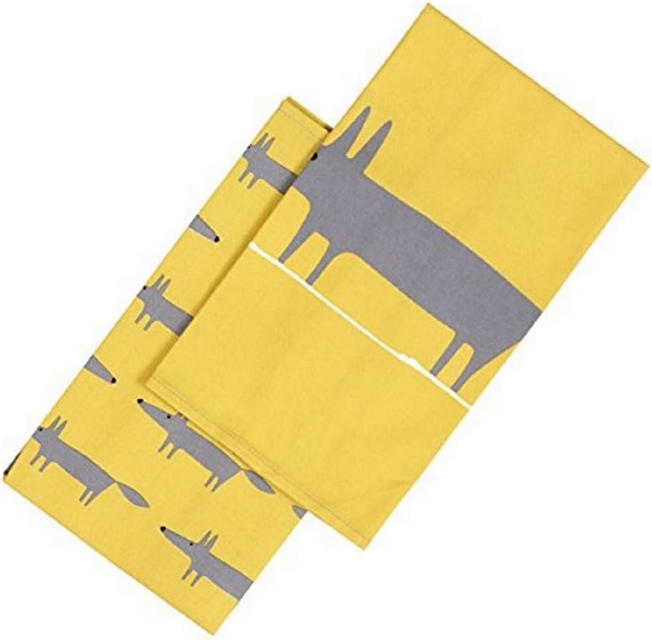 Scion Living Tea Towel Mr Fox Twin Pack - Yellow