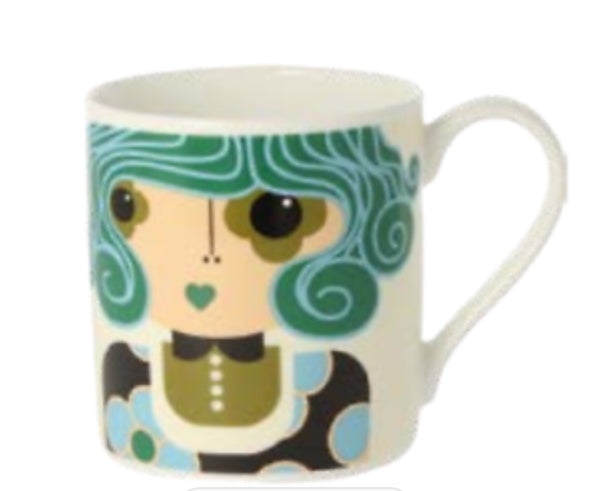 Orla Kiely Dee Dee Large Mug Teal