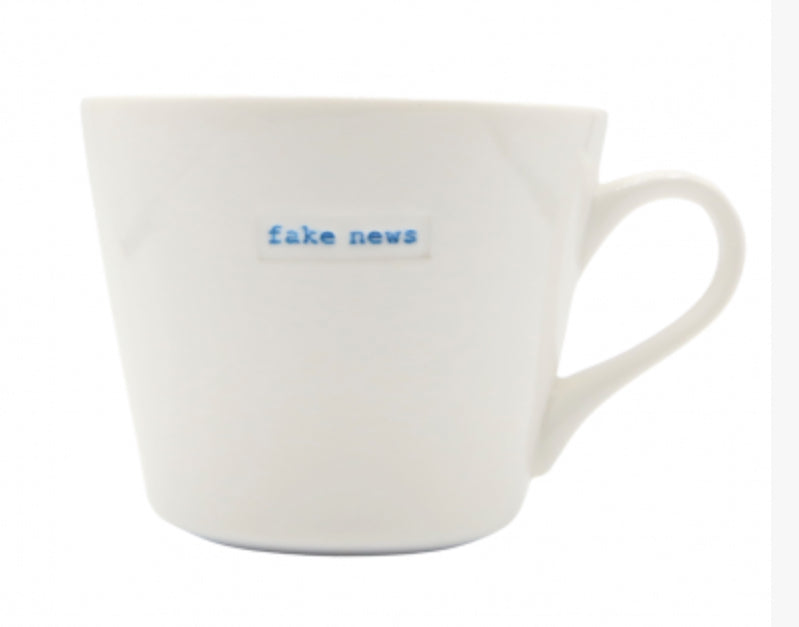 Keith Brymer Jones Fake News Medium Bucket Mug 350ml