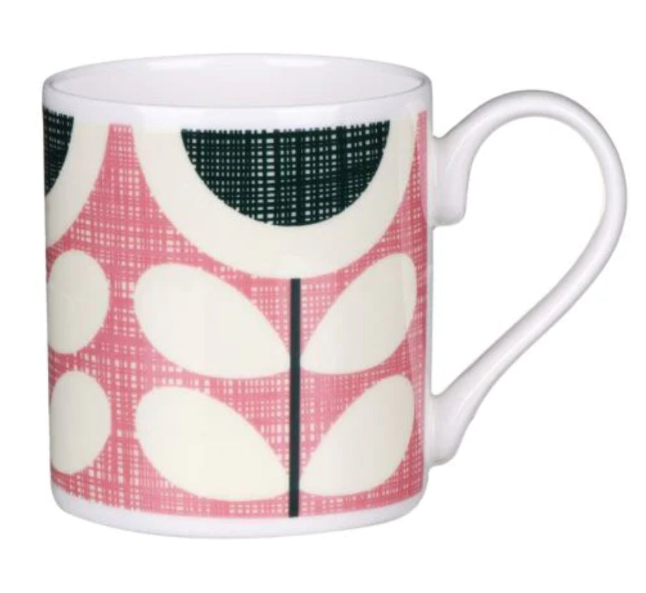 Orla Kiely Scribble Sunflower 350 ml Mug Pink