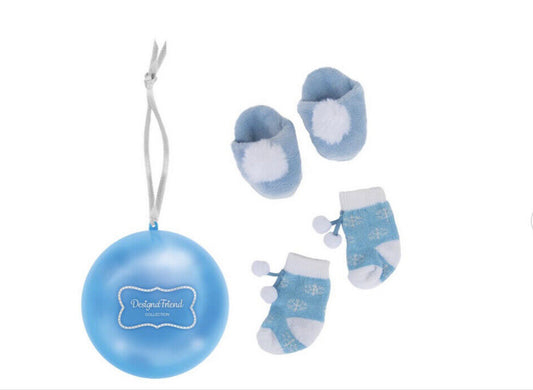 Designafriend Christmas Bauble Outfit - Surprise Blue Christmas Gift Set