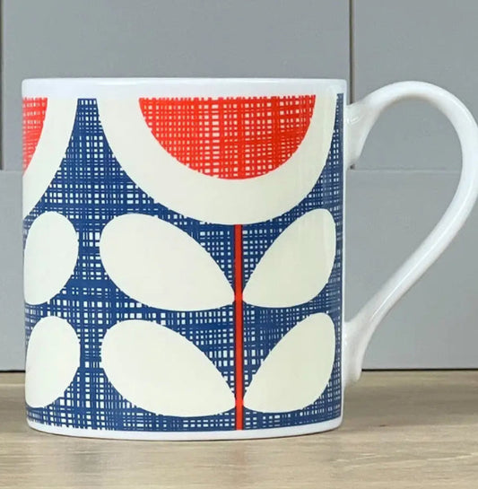 Orla Kiely Scribble Sunflower 350 ml Mug Blue