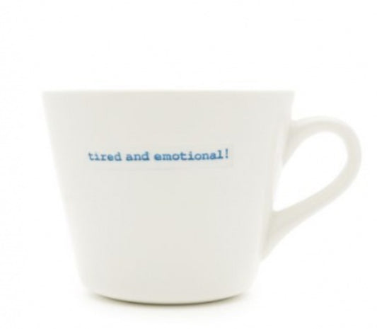 Keith Brymer Jones Tired and Emotional Medium Bucket Mug 350ml