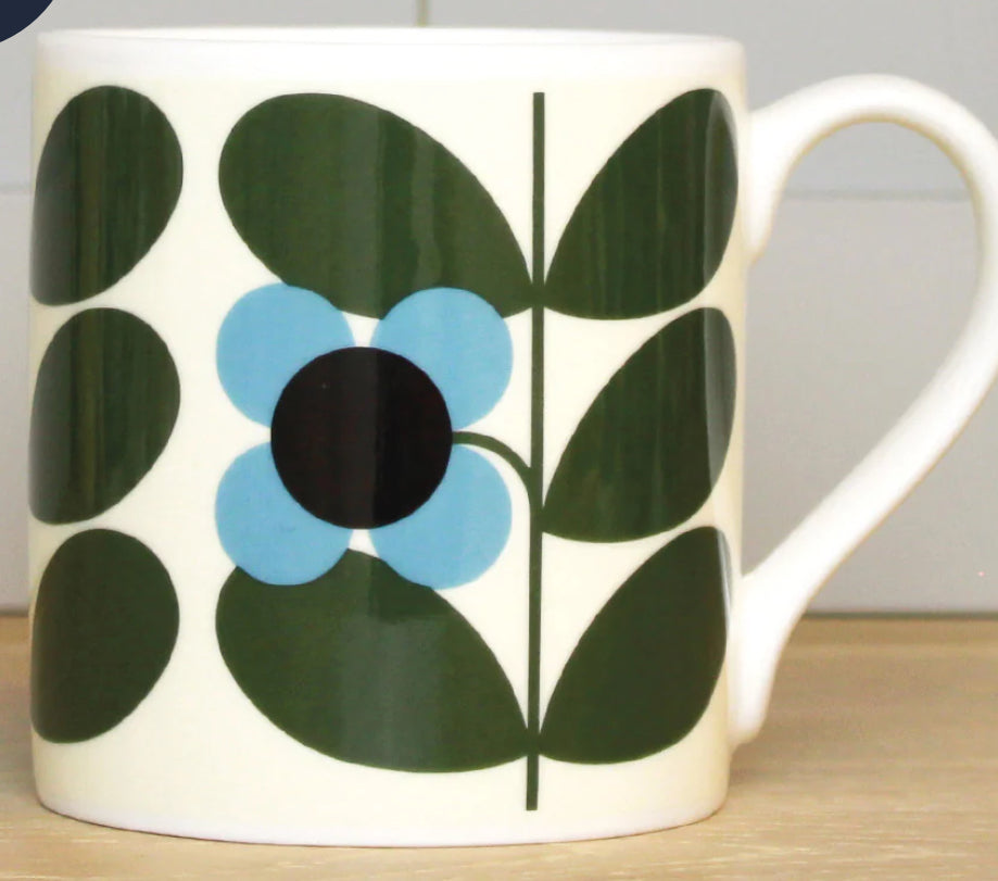 Orla Kiely Stem Bloom Turquoise Mug 350ml