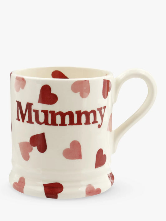 Emma Bridgewater Pink Hearts Mummy 1/2 Pint Mug