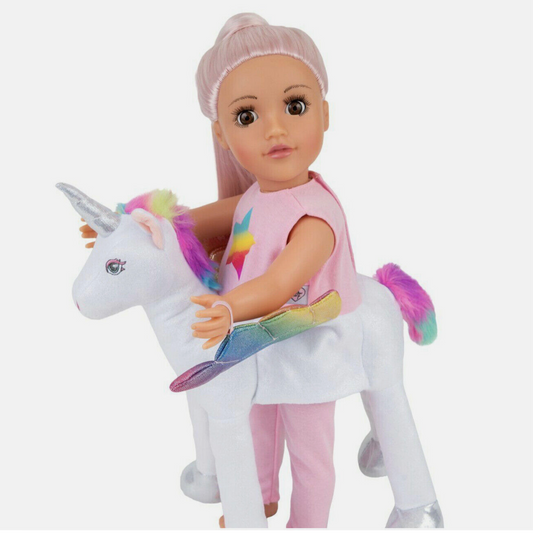 Designafriend Fancy Dress Unicorn Dolls Outfit Cute Doll Magical Dress up