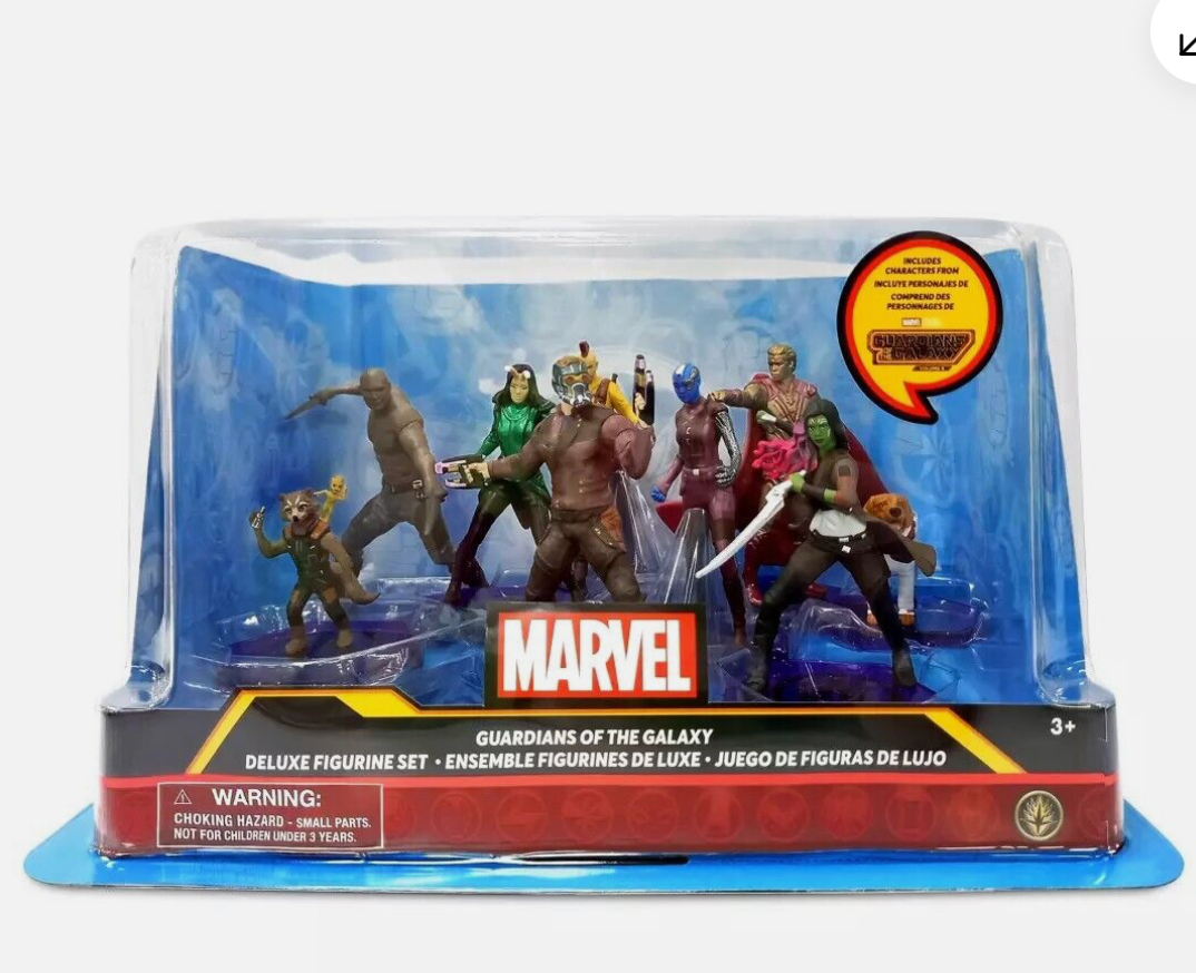 Marvel Guardians Of The Galaxy 3 , 9 Piece Deluxe Figurine set