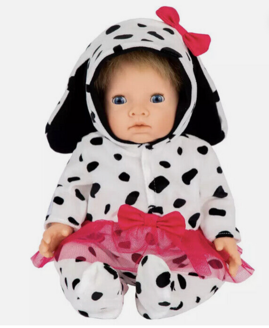 Chad Valley Tiny Treasures Dalmatian All In One Outfit Toy For Doll