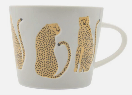 Scion  Living Standard Mug 350ml - Lionel Leopard - Grey