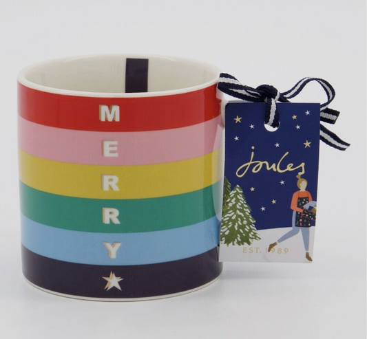 Joules Festive Merry & Bright Mug