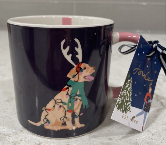 Joules Festive Golden Labrador Mug