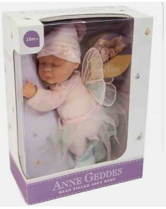 Anne Geddes 9 inch Baby Fairy Doll - Bean Filled Soft Body Collection