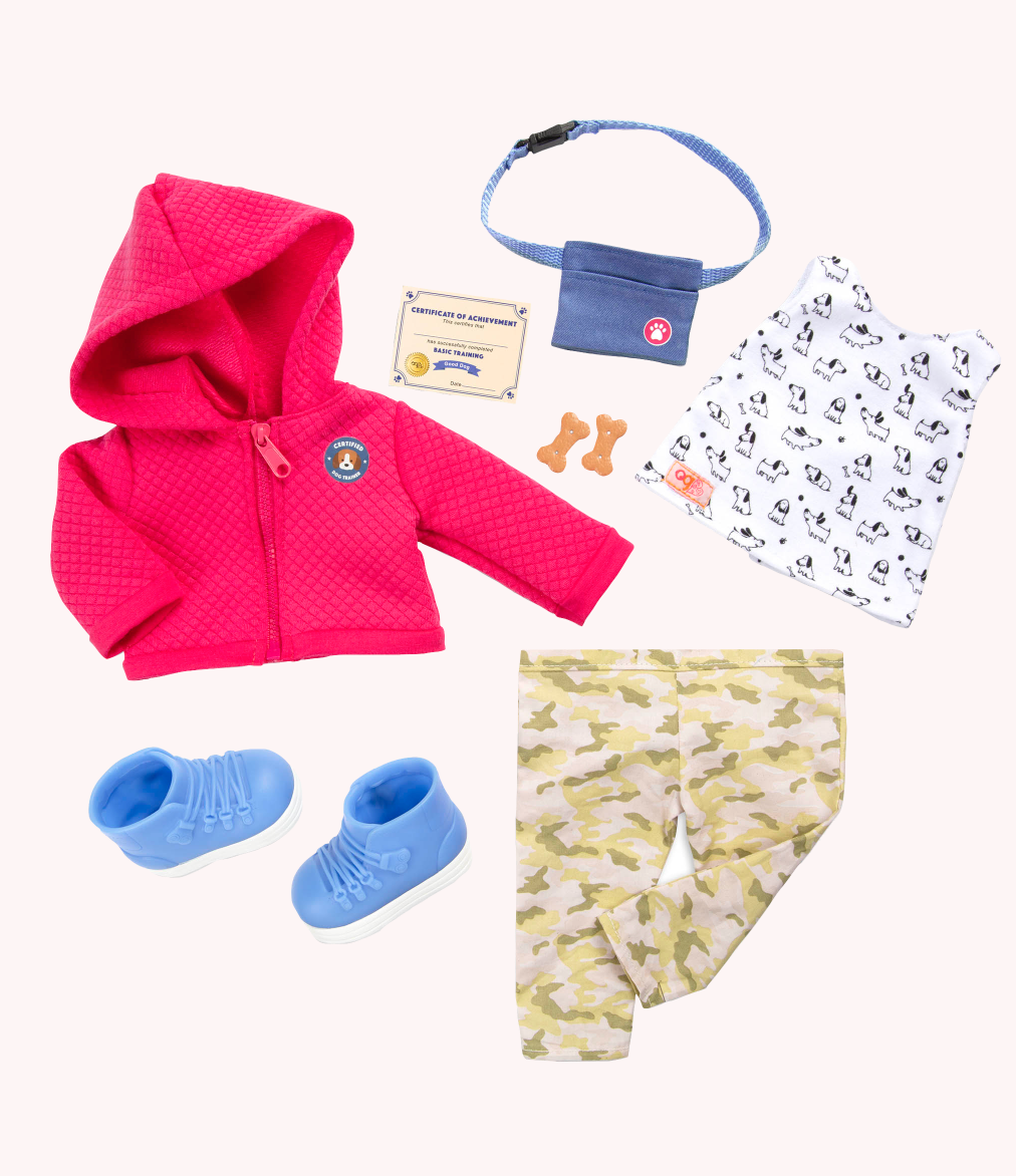 Our Generation Dog Trainer Outfit and Accessory Set