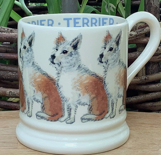 Emma Bridgewater Terrier Dog 1/2 Pint Mug