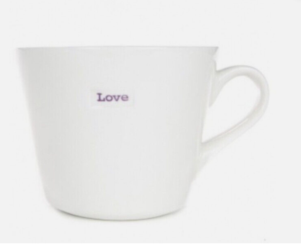 Keith Brymer Love (Lilac) Medium Bucket Mug 350ml