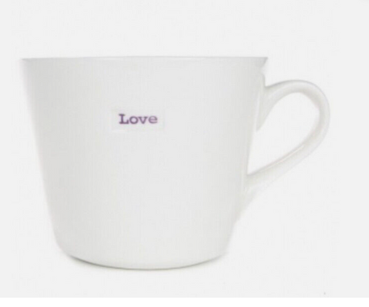 Keith Brymer Love (Lilac) Medium Bucket Mug 350ml