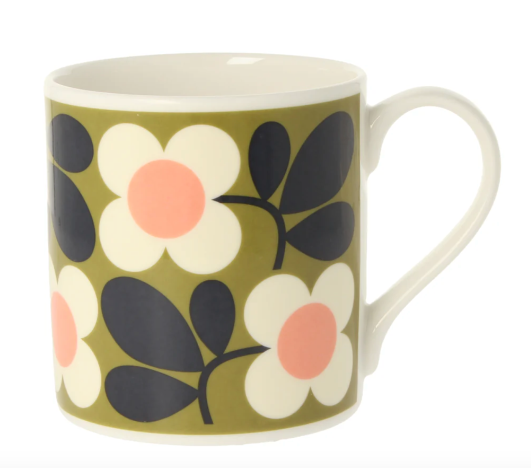 Orla Kiely Floret Green Mug 350ml