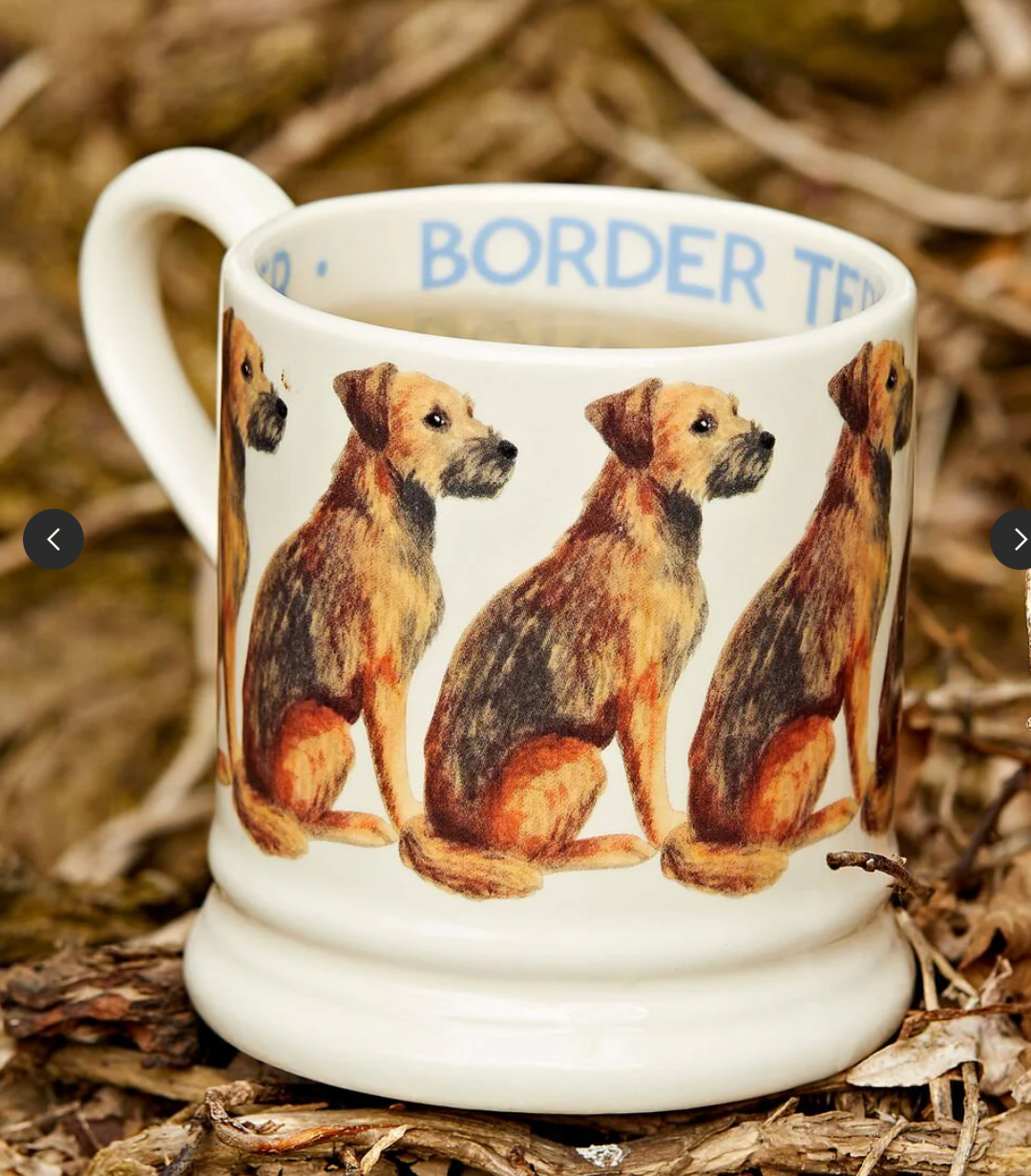 Emma Bridgewater Border Terrier Dog 1/2 Pint Mug