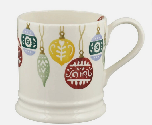 Emma Bridgewater Christmas Baubles 1/2 Pint Mug