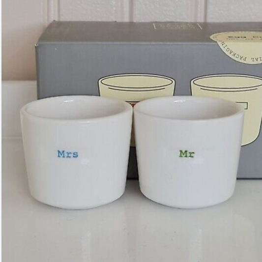 Keith Brymer Jones Mr and Mrs Egg Cup Set Set 350ml