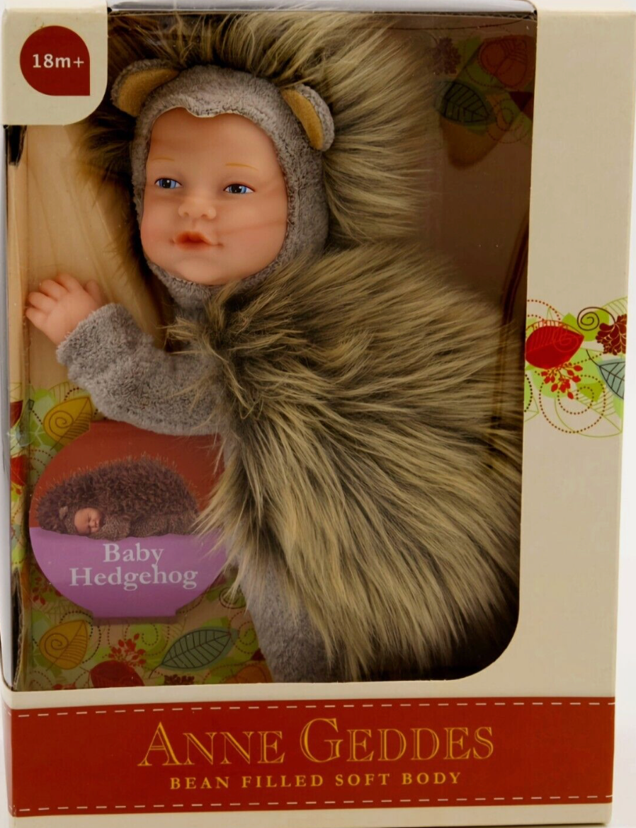 Anne Geddes 9 inch Baby Hedgehog - Bean Filled Soft Body Collection