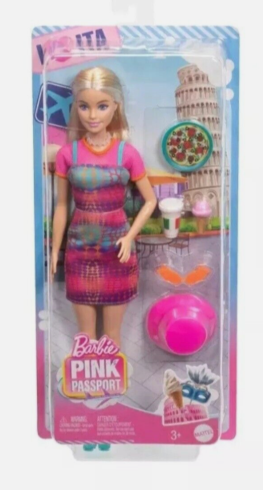 Barbie Pink Passport Italy Doll and Accessories