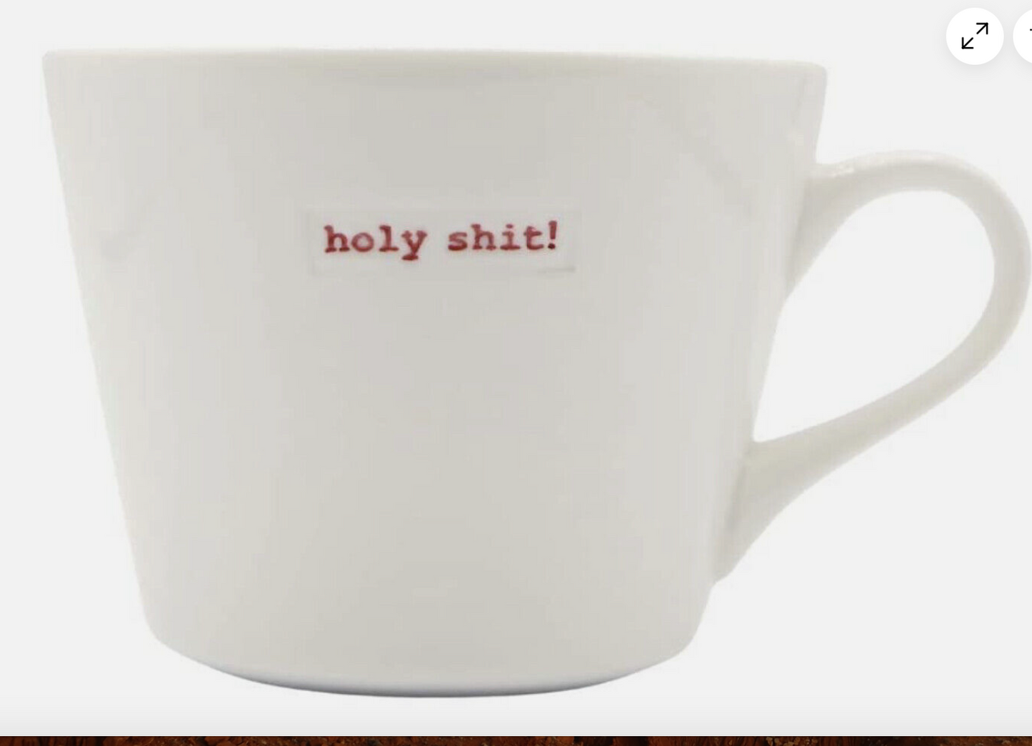 Keith Brymer Jones  Holy Shit Medium Bucket Mug 350ml