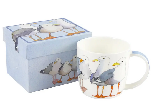 Seagulls  Bone China Mug In Gift Box