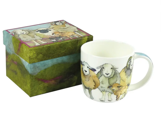 Emma Ball Felted Sheep Bone China Mug In Gift Box