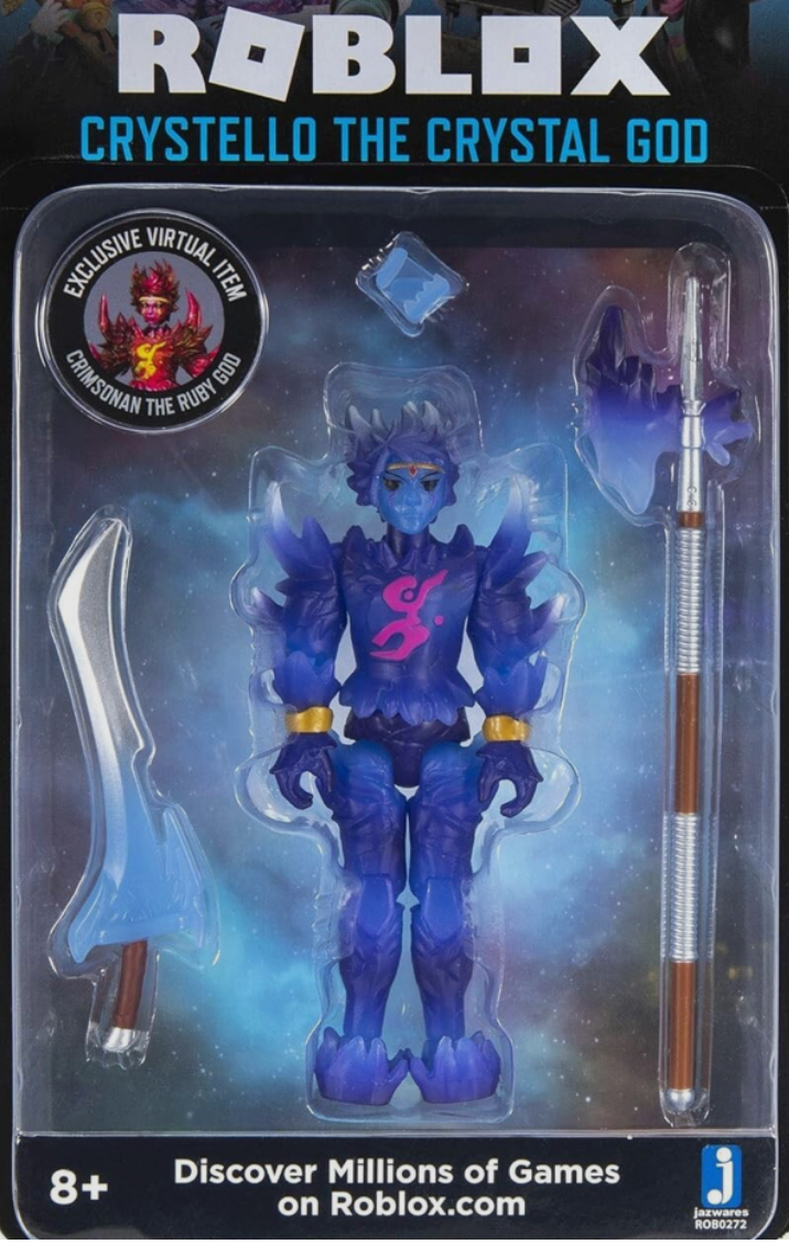 Roblox Imagination Collection - Crystello The Crystal God Figure w/ Virtual Code